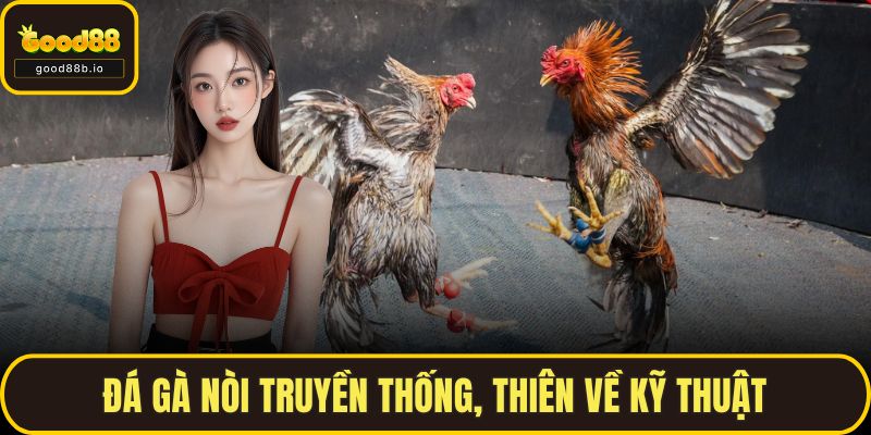 Đá gà nòi truyền thống, thiên về kỹ thuật