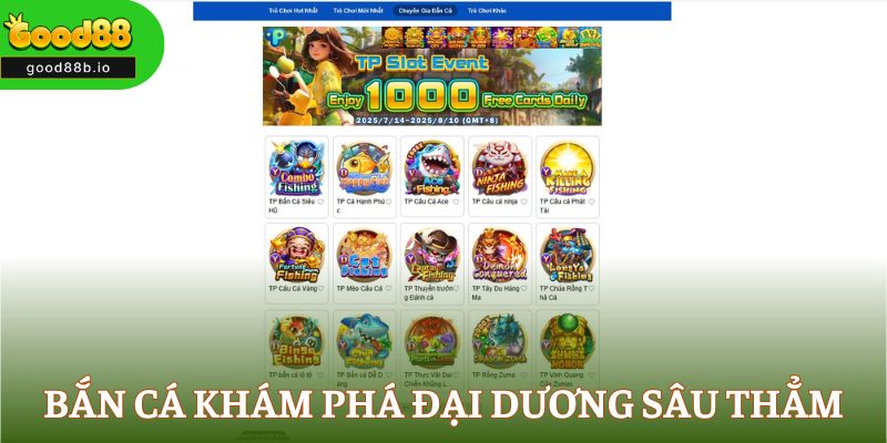 Sảnh Bắn cá đưa bạn khám phá đại dương sâu thẳm