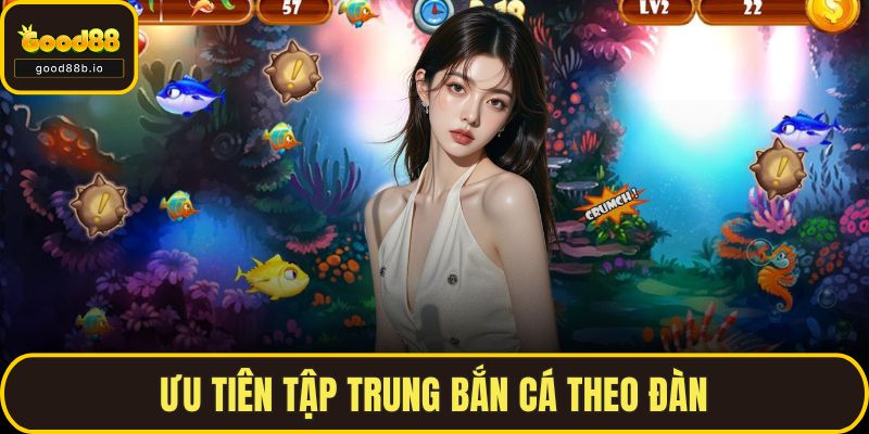 Bắn Cá GOOD88 – Trải Nghiệm Đại Dương Số, Nổ Thưởng Bất Ngờ Ưu tiên tập trung bắn cá theo đàn
